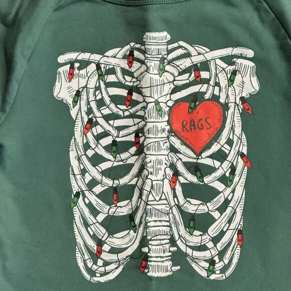 Rags Christmas Skelly Crewneck - Picture 3 of 5
